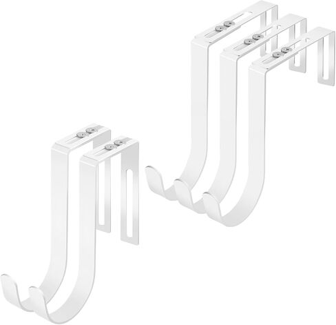 Adjustable Over The Door Hooks, Premium Metal Hooks for Hanging, Heavy Duty Door Coat Hangers and Towel Door Hangers, Cubicle Hook fits 1 3/8" to 3 1/2" Longer Panels for Wreath in Kuwait