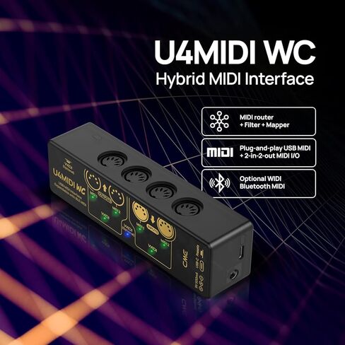 CME U4MIDI WC + WIDI Core - واجهة MIDI هجينة 2 في 2 خارج + WIDI Premium Bluetooth MIDI in Kuwait