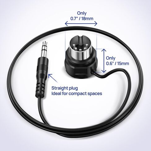 CME H12MIDI Pro + Low-Profile Straight TRS MIDI Cable 4-Pack 1FT / 30 CM - Short Patch Cable Set Perfect Fit for H12MIDI Pro in Kuwait