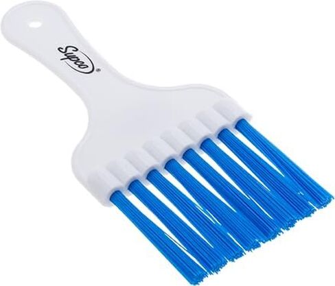 Supco BRS02026 Fin Wisk Brush | 3" Width x 2-1/8" Trim | 6-1/2" HVAC/R Condenser & Evaporator Coil Cleaning Whisk Brush | Plastic Handle Polyester Bristles for AC & Refrigerator Fins in Kuwait