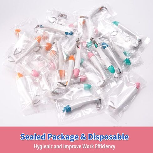 50 Pcs Dental Matrix Bands Multiple Sizes | Preformed Standard/Curved Matrices for Teeth Restoration | Adjustable Matrix System Single Use - Pink in Kuwait