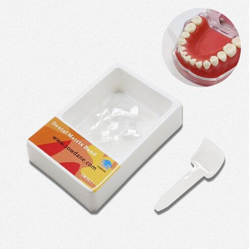 20pcs/Pack Dental Transparent Proximal Anterior Matrix Dental Strips Cervical Matrices Dentist Material Sectional Contoured Matrice in Kuwait