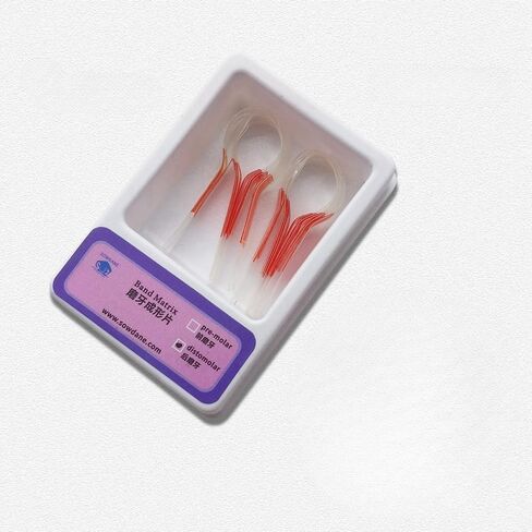 10 pcs/Pack Dental Self-Adhesive Transparent Sectional Contoured Matrices for Premolar and Molars Dental Polyester Matrices (1 Pack for Molar) in Kuwait
