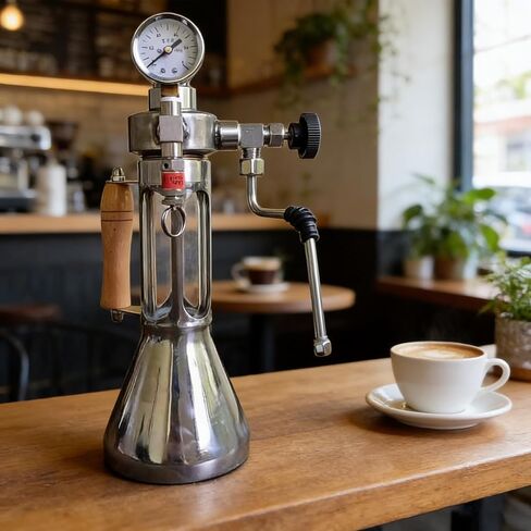 Outdoor Boiling Water Frothing Machine, 9 Bar Milk Frother And Steamer, 350 Ml Kettle, With Pressure Gauge, Dual Pressure Relief Valve, Detachable, For Home, Commercial in Kuwait
