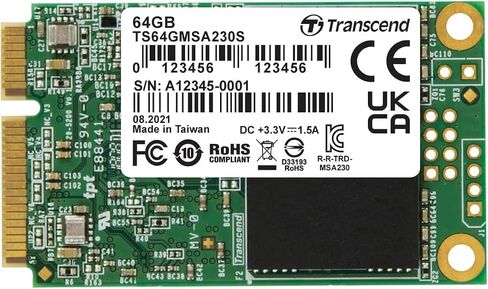 Transcend 128GB MSA230S mSATA SATA III SSD, DRAM Cache in Kuwait