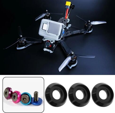 60 قطعة M3 سبائك الألومنيوم كونتربور غسالات 8x2 مللي متر كأس الرقائق جوانات ل RC FPV PC الطائرة بدون طيار نموذج in Kuwait