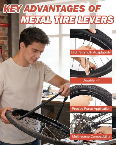 Zacro 91PCS Bike Tire Repair Kit, All-in-One Bicycle Tube Patch Kit with 40 Vulcanizing Patches & Valve Converter, Portable Bike Tool Kit for Mountain, Commuter & Road Bikes in Kuwait