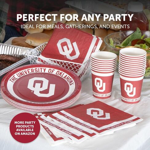 Desert Cactus The University of Oklahoma Paper Cups OU Sooners 20 Count 9 Ounce Cold Beverage for Tailgates, Graduation, Party and Game Day Decoration (Design A) in Kuwait