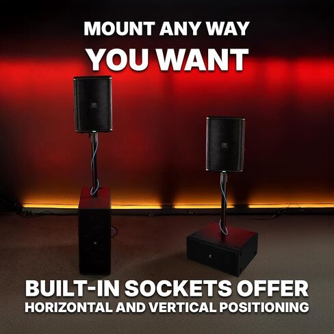 Rockville Titan Slim D8 مضخم صوت مدعوم ، مزدوج 8 بوصات ، 400W RMS/1600W الذروة ، 122dB SPL ، قابلة للتكديس ، رأسي/أفقي ، مدخلات XLR/RCA ، دفعة باس ، غلاف خشب خشب مضغوط ل DJ/LIVE in Kuwait