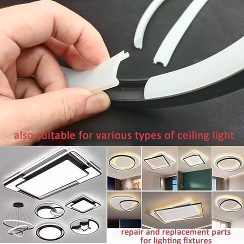 غطاء LED من السيليكون المرن 10 مم، ناشر قنوات غير ملحوم أبيض حليبي 5 متر/16.4 قدم لمحات الألومنيوم وشرائط LED، خط عاكس الضوء المستمر المقاوم للحرارة in Kuwait