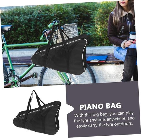 Padded Lyre Harp Bag for String Instruments Durable Storage Case with Thick Lining Convenient Carrying for Musicians Protective Harp Container in Kuwait