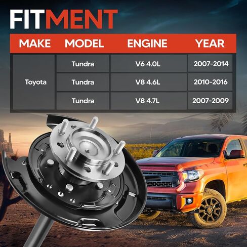 Rear Passenger Right Side 926143 Axle Shaft Assembly with Axle Bearing and Seal, Fit for Toyota Tundra 2007-2016, Replace OE 926-144, 926144, 423110C020, 465030C012 in Saudi Arabia