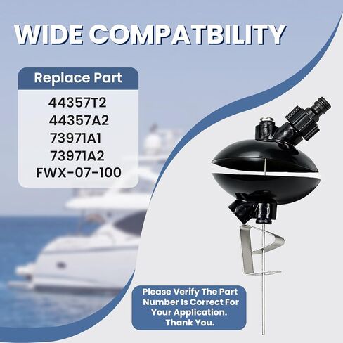 44357Q2 Outboard Motor Muffs Compatible with Quicksilver 20HP 9.9/15HP 8/9.9HP 15HP Mercury Mariner, 44357Q2 Through Gear Case Flushing Kit Replace 44357T2 44357A2 73971A1 73971A2 in Kuwait