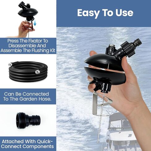 44357Q2 Outboard Motor Muffs Compatible with Quicksilver 20HP 9.9/15HP 8/9.9HP 15HP Mercury Mariner, 44357Q2 Through Gear Case Flushing Kit Replace 44357T2 44357A2 73971A1 73971A2 in Kuwait