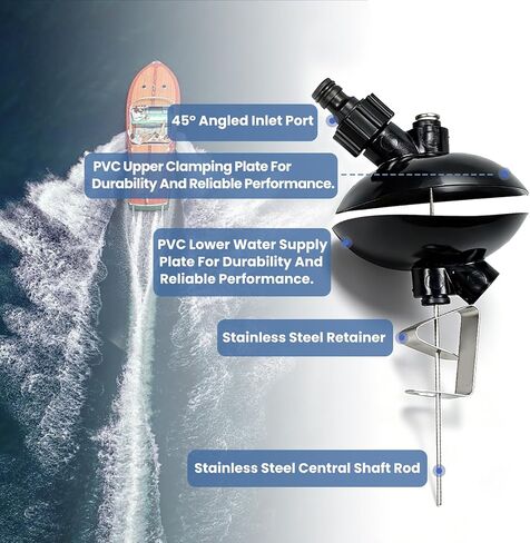 44357Q2 Outboard Motor Muffs Compatible with Quicksilver 20HP 9.9/15HP 8/9.9HP 15HP Mercury Mariner, 44357Q2 Through Gear Case Flushing Kit Replace 44357T2 44357A2 73971A1 73971A2 in Kuwait