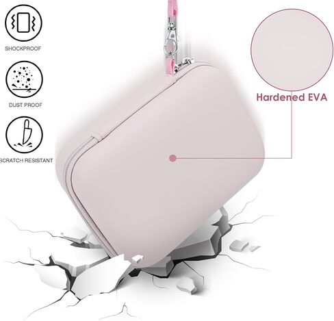 Pink Asthma Inhaler Case for Beginners and Adults - Portable Nebulizer Box, Inhaler Spacer Travel Bag Compatible with Naweti NE-520 and Misty Nebulizer (Only Case) in Kuwait