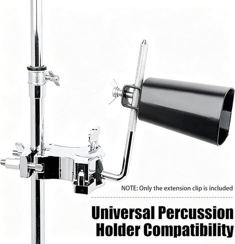 CashBeat 45cm Cymbal Boom الذراع تمديد L-قضيب جبل المشبك لحامل الطبل | حامل مشبك عالي التحمل، تمديد قضيب ذراع بطول 45 سم، دعامة قابلة للتعديل، تناسب معظم حوامل الصنج الطبل، وأجهزة الإيقاع in Kuwait
