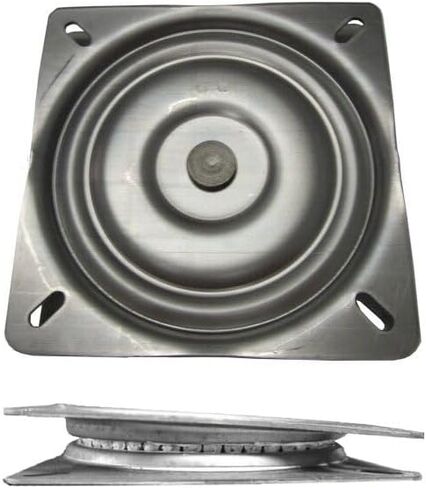 #63ST - Bar Stool Swivel Plate Replacement - 6.75 Inch Square - Pitched/Angled/Tilt - 360 Degree Rotation - Heavy Duty - 500 lbs Weight Limit - Made in the USA - Rated No. 1 in Kuwait