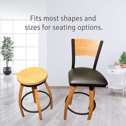 #63ST - Bar Stool Swivel Plate Replacement - 6.75 Inch Square - Pitched/Angled/Tilt - 360 Degree Rotation - Heavy Duty - 500 lbs Weight Limit - Made in the USA - Rated No. 1 in Kuwait