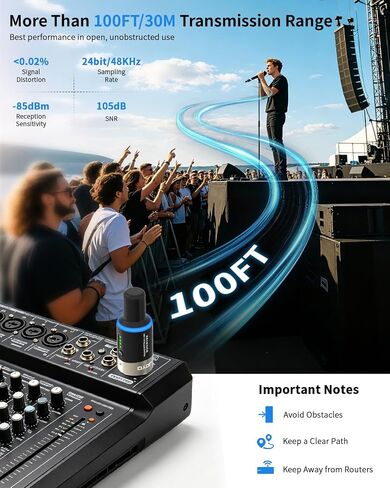 JOYO 5.8 جيجا هرتز نظام الميكروفون اللاسلكي 4 قنوات XLR جهاز إرسال واستقبال محول ميكروفون للتوصيل الديناميكي / المكثف الذي يعمل بالطاقة الوهمية، الاستوديو، الكنيسة، خلاط الصوت، نظام PA (MW-1A) in Kuwait