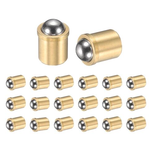 Generic 20Pcs 304 Stainless Steel Ball Plunger, 5mm Dia. Ball Catch Latch Smooth Push Fit Spring Plunger Precision Positioning End Force 15N for Mechanical Devices, Furniture (6x9mm) in Saudi Arabia