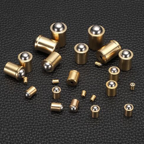 Generic 20Pcs 304 Stainless Steel Ball Plunger, 5mm Dia. Ball Catch Latch Smooth Push Fit Spring Plunger Precision Positioning End Force 15N for Mechanical Devices, Furniture (6x9mm) in Saudi Arabia