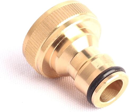 Lkq-Brass Adapter 3/4 Inch Female Thread Nipple Connector Brass Connector Hose Water Fittings Garden Quick Connector, 2pcs, Garden Hose Connector in Kuwait