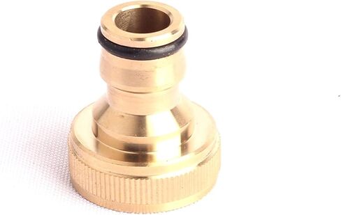 Lkq-Brass Adapter 3/4 Inch Female Thread Nipple Connector Brass Connector Hose Water Fittings Garden Quick Connector, 2pcs, Garden Hose Connector in Kuwait