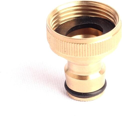 Lkq-Brass Adapter 3/4 Inch Female Thread Nipple Connector Brass Connector Hose Water Fittings Garden Quick Connector, 2pcs, Garden Hose Connector in Kuwait