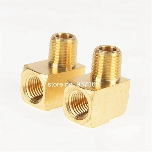Lkq-Brass Adapter Brass Hose Fitting 1/8" 1/4" /3/8" NPT Female And Male 90 Degree Brass Elbow Fitting Hose Joint, Garden Hose Connector(20 pieces,3/8") in Kuwait