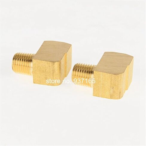 Lkq-Brass Adapter Brass Hose Fitting 1/8" 1/4" /3/8" NPT Female And Male 90 Degree Brass Elbow Fitting Hose Joint, Garden Hose Connector(20 pieces,3/8") in Kuwait