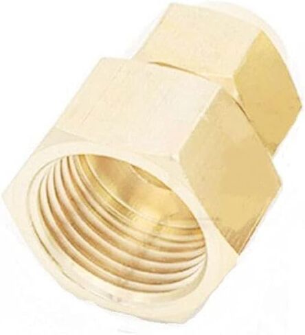 Lkq-Brass Adapter 6mm/8mm M12 M14 M20 1/4" BSP Female Brass Flare Connector Tube Pneumatic Fitting With Nut Air Condition, Garden Hose Connector(Fit Tube OD 8mm,M14x1.5) in Kuwait