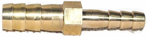Lkq-Brass Adapter 4mm-20mm 2 Way Reducing Straight Hose Barb Brass Pipe Fitting Reducer Coupler Connector, Garden Hose Connector(14mm 12mm Barb) in Kuwait