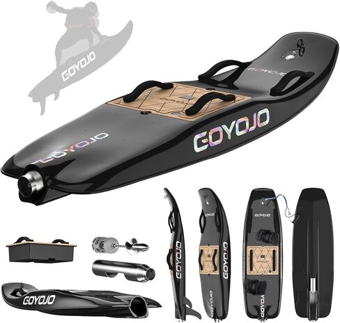 High-Speed Electric Surfboard - (Black Carbon Fiber Version 15KW) Water Jet Surfing Board, Maximum Speed of 65 KM/H, Battery Life of 50-80 Minutes, Hybrid Fiber Construction, Suitable for Adults. in Kuwait