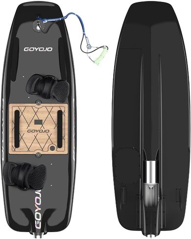 High-Speed Electric Surfboard - (Black Carbon Fiber Version 15KW) Water Jet Surfing Board, Maximum Speed of 65 KM/H, Battery Life of 50-80 Minutes, Hybrid Fiber Construction, Suitable for Adults. in Kuwait