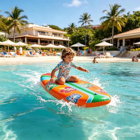 Kids Surfboard, Portable Water Toy | Surf Board for Kids | for Pool Beach Backyard Outdoor Water Party Decoration Game in Kuwait