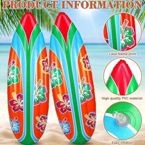 Kids Surfboard, Portable Water Toy | Surf Board for Kids | for Pool Beach Backyard Outdoor Water Party Decoration Game in Kuwait