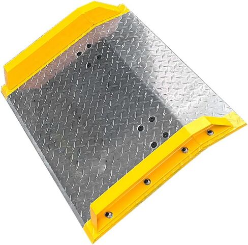 60'' x 36'' Aluminum Dock Boards 10,000 lb. Capacity Heavy Duty Diamond Plate Loading Dockboard with Steel Curb (36" x 60"丨10,000 lbs) in Kuwait