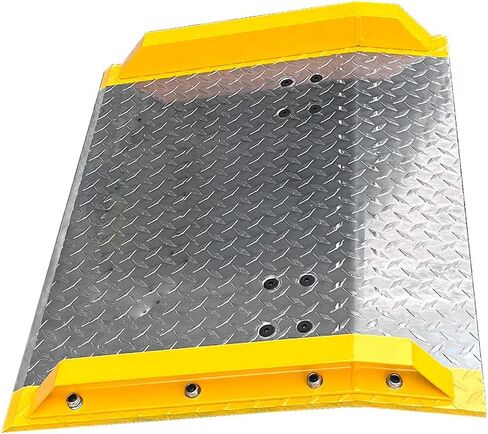 60'' x 36'' Aluminum Dock Boards 10,000 lb. Capacity Heavy Duty Diamond Plate Loading Dockboard with Steel Curb (36" x 60"丨10,000 lbs) in Kuwait