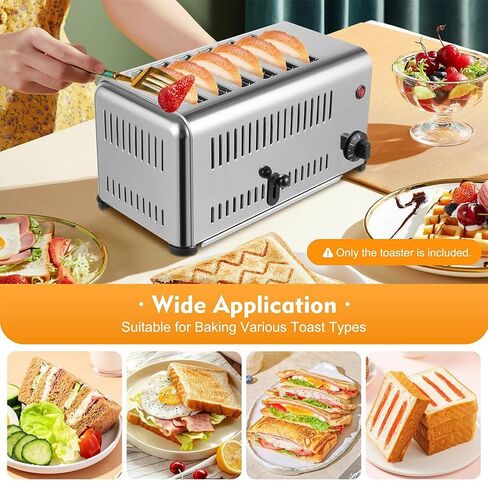 Commercial Toaster Bread, 2240/3240W Electric Hand Pop-up Toaster Oven with 5 Shade Settings & Extra Wide Slots (4 Slice) in Kuwait