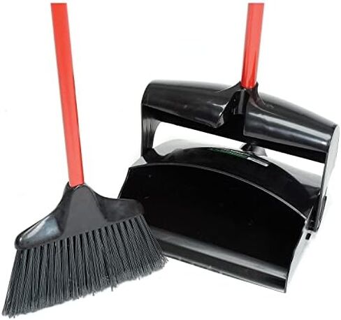 مكنسة الردهة التجارية Libman مقاس 36 بوصة ارتفاعًا ومجموعة مقلاة غبار مقاس 12 بوصة عرضًا، غطاء مغلق، مجموعة من 2 in Kuwait