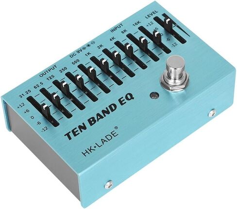 10-Band EQ Equalizer Guitar Effects Pedal with True Bypass for Guitar and Bass, Aluminum Alloy Housing in Kuwait