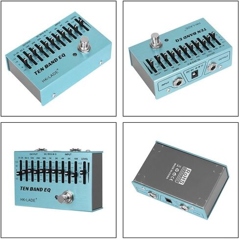 10-Band EQ Equalizer Guitar Effects Pedal with True Bypass for Guitar and Bass, Aluminum Alloy Housing in Kuwait