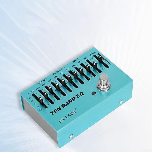 10-Band EQ Equalizer Guitar Effects Pedal with True Bypass for Guitar and Bass, Aluminum Alloy Housing in Kuwait