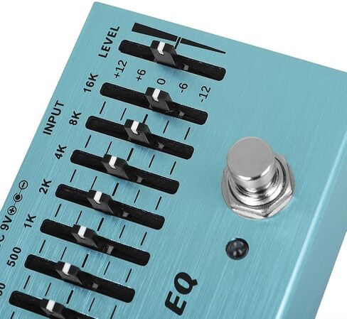 10-Band EQ Equalizer Guitar Effects Pedal with True Bypass for Guitar and Bass, Aluminum Alloy Housing in Kuwait