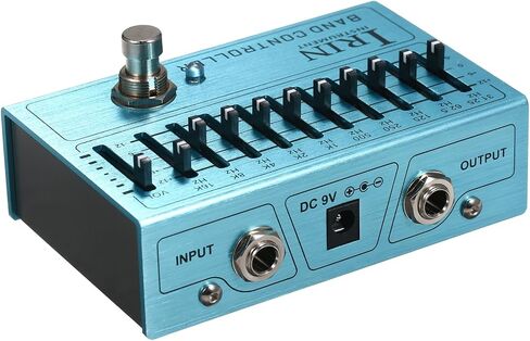 10 Band EQ Guitar Effect Pedal Mini Equalizer Pedal with True Bypass for Electric Guitar Bass Aluminum Alloy Body in Kuwait