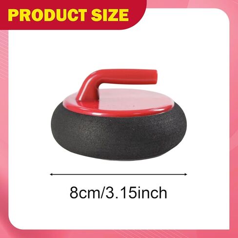 Curling Curling Game Travel Compact Portable Entertainment Indoor Game for Boys Girls Adults, red in Kuwait