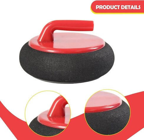 Curling Curling Game Travel Compact Portable Entertainment Indoor Game for Boys Girls Adults, red in Kuwait