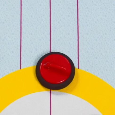 Curling Curling Game Travel Compact Portable Entertainment Indoor Game for Boys Girls Adults, red in Kuwait