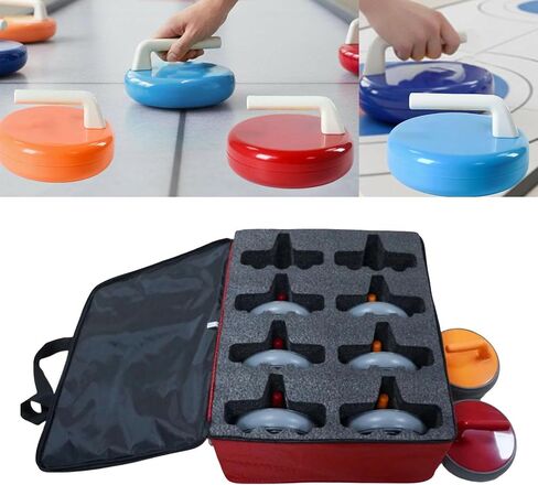 8X Kids Curling Ball Indoor Curling Toy Educational Portable Travel Family Game 17cm for Team Building Activities Classroom in Kuwait